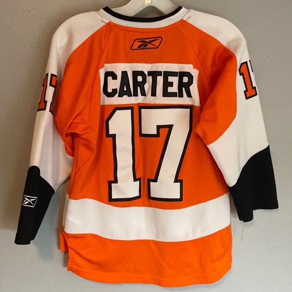 Philadelphia Flyers Jeff Carter Reebok Hockey Jersey sz S/M - Picture 1 of 13